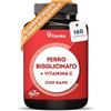 VITAVEA BIEN-ETRE Ferro con Vitamina C - Alta Biodisponibilità (Ferro Bisglicinato Chelato) - Per Energia e Sistema Immunitario - Vegano, Senza Additivi - 180 Capsule - Vitavea
