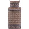Bassetti Set copripiumino in raso Torcello, colore blu scuro, B1, dimensioni 155 x 220 + 80 x 80 cm