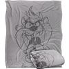 LOGOVISION Looney Tunes Faded Taz Coperta super morbida al tatto setoso - 152 x 127 cm