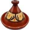Generico Tajine XL 35 cm in Terracotta Dipinta a Mano - Pentola Tradizionale Marocchina/Tunisina + Ebook 0 0511241215