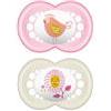 BAMED BABY ITALIA Srl MAM SUCCHIETTO ORIGINAL NIGHT 16+ SILICONE FEMMINA 2 PEZZI