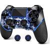 AceGamer Controller per Ps4, controller wireless per Ps4 con doppia vibrazione, jack per cuffie stereo, touchpad, controllo di movimento a sei assi (Tuono)
