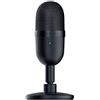 Razer Seiren - Mini microfono a condensatore USB, per streaming e gioco su PC, qualità di registrazione professionale, modello di pickup supercardioide, supporto inclinabile, resistente agli urti,