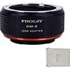 PHOLSY Adattatore Manuale Compatibile con Obiettivo OM su E Fotocamera