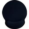 Jahosin Tappetino per mouse con supporto per il polso, ergonomico in memory foam, base in gomma antiscivolo per computer e ufficio Wristblack