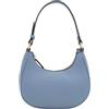 FashionPuzzle, Borsa a tracolla piccola a mezzaluna, bianco/bianco, Taglia unica