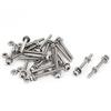 PATIKIL M2 x 20mm Viti Dadi Rondelle, 20 Set 304 Acciaio Acciaio Phillips Padella Testa Bulloni Dadi Rondelle per Macchine, Argento Tono