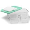 Pasabahce Combo Set Contenitori Per Alimenti Ermetici In Vetro - Set 3 Pz