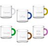 WD Lifestyle 10 cl - Monterey Tazzina Caffé in Vetro Borosilicato - Set 6 Pezzi