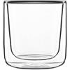 Bormioli Luigi 24 cl - Thermic Glass Cylindrical Bicchiere Cappuccino in Vetro Borosilicato - Set 2 Pezzi