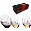 Riedel O Value Set Bicchieri Vino Cabernet Merlot Viognier Chardonnay in Vetro - Set 8 Pezzi