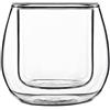 Bormioli Luigi 22 cl - Thermic Glass Ametista Bicchiere Cappuccino in Vetro Borosilicato - Set 2 Pezzi