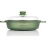 Risoli 28 cm - Dr.Green Stone Extra Induction Tegame Antiaderente In Alluminio Con Coperchio