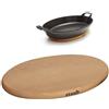 Staub 29x20 cm - Sottopentola Magnetico Ovale In Legno