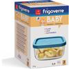 Bormioli Rocco 13x10 cm - Frigoverre Classic Contenitore Per Alimenti Rettangolare - Set 3 Pz
