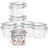 Bormioli Rocco 20 cl - Fido Vasetto Ermetico Cilindrico In Vetro - Set 6 Pz
