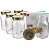Bormioli Rocco 50 cl - Quattro Stagioni Vasetto Con Ricettario - Set 6 Pz