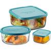 Bormioli Rocco Frigoverre Classic Contenitore Per Alimenti - Set 3 Pz