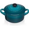 Le Creuset 10 cm - Mini Cocotte Casseruola Rotonda In Gres Vetrificato