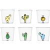 Ichendorf 35 cl - Desert Plants Bicchiere Acqua Cactus in Vetro Borosilicato - Set 6 Pezzi