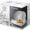 Bormioli Rocco Prometeo Servizio Piatti In Vetro Opale - Set 18 Pz