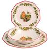 Churchill James Sadler & Sons Holly Toys Servizio Piatti In Terracotta - Set 18 Pz