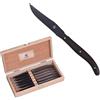LAGUIOLE Coltello Bistecca In Acciaio Inox - Wengè - Set 6 Pz