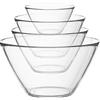 Bormioli Rocco Basic Insalatiera In Vetro - Set 4 Pz