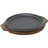Ilsa 16 cm - Piatto In Ghisa Con Supporto In Legno