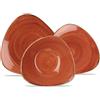 Churchill Stonecast Servizio Piatti Triangolare In Porcellana Vetrificata - Set 12 Pz