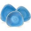 Churchill Stonecast Servizio Piatti Triangolare In Porcellana Vetrificata - Set 12 Pz