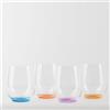 Riedel 32 cl - O Happy Bicchiere Vino Multiuso in Vetro - Set 4 Pezzi