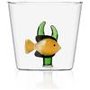 Ichendorf 35 cl - Marine Garden Bicchiere Acqua Pesce Con Alga in Vetro Borosilicato