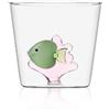 Ichendorf 35 cl - Marine Garden Bicchiere Acqua Pesce Con Alga in Vetro Borosilicato