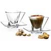 RCR Cristalleria Italiana 19 cl - Fusion Tazza Cappuccino in Vetro - Set 2 Pezzi