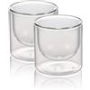 Ilsa 19 cl - Bicchierino Caffé Doppia Parete in Vetro Borosilicato - Set 2 Pezzi