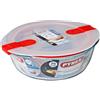 Pyrex Cook & Heat Contenitore Per Alimenti Rotondo In Vetro Borosilicato Con Coperchio con valvola a vapore