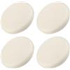 QUARKZMAN 4pz Migliorato Rotondo Bar Sgabello Coperchi Rotondo Sedia Coperchi Dia.12-14 Rotondo Sedia Seduta Cuscini per Sedie Sgabello Fodere Bianco