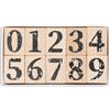 Yuanchu Numeri da 0 a 9 timbri in legno, 10 pezzi, timbri in legno, set di decorazioni per biglietti di auguri fai da te, scrapbooking, creazione di biglietti, planner, accessori artigianali, font