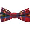 King & Priory Traditional Papillon A Quadri Scozzesi Tartan Rosso, Farfallino