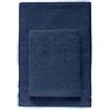 Bassetti - Set Asciugamani Da Bagno Viso e Bidet Coppia Asciugamani da Bagno con Ospite | 60x110 cm + 40x60 cm | Col. Navy - 1379