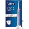 Oral-B Spazzolino Elettrico Ricaricabile Pro Series 3 Blu, 2 Testine di Ricambio. 1 Spazzolino