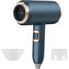Oskuglin Asciugacapelli, Asciugacapelli Ionico Portatile da 2400 W, Asciugacapelli da Salone con 3 Impostazioni di Calore/2 Velocità, Asciugacapelli Leggero Professionale per Casa Viaggi Donne Bambini(Blu)