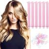 JSTHHTT 6 Pezzi Bigodino Lungo per Boccoli, Bigodino per Capelli Senza Calore, Bigodino Fascia Capelli, Bigodini Morbidi per Dormire, per Tutti i Tipi di Capelli