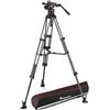 Manfrotto MVK612TWINMC Nitrotech Testa Fluida per Riprese Video con Treppiede a Doppio Tubo in Fibra di Carbonio con Stella Mediana per DSLR, Mirrorless, Videocamere e Cinecamera, Portata 12 kg