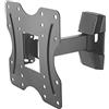 PerfectHD perfect montaggio a parete per monitor e schermi (23-42 pollici), inclinabile, orientabile, VESA 200x200, nero