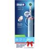 Oral-B Pro 3 Spazzolino Elettrico Ricaricabile 3700 Blu. 1 Spazzolino + 2 Testine