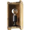 Eglo Leuchten my light Applique Wootton in legno stile rustico-industrial 1XE27 43593/20