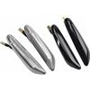 AIDLMBG Fanale Fanalino Freccia Per BMW Serie 1 3 5 E46 E60 E61 E81 E82 E87 E88 E90 E91 E92 E93 Per X1 E84 Per X3 E83 Per X5 E53 Luci Segnalazione Laterali Dinamiche A LED Parafanghi Indicatore Direzione