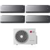 LG Condizionatore LG Quadri Split ARTCOOL MIRROR AI AIR 9+9+9+9 con MU4R25 R-32 Wi-Fi Integrato
